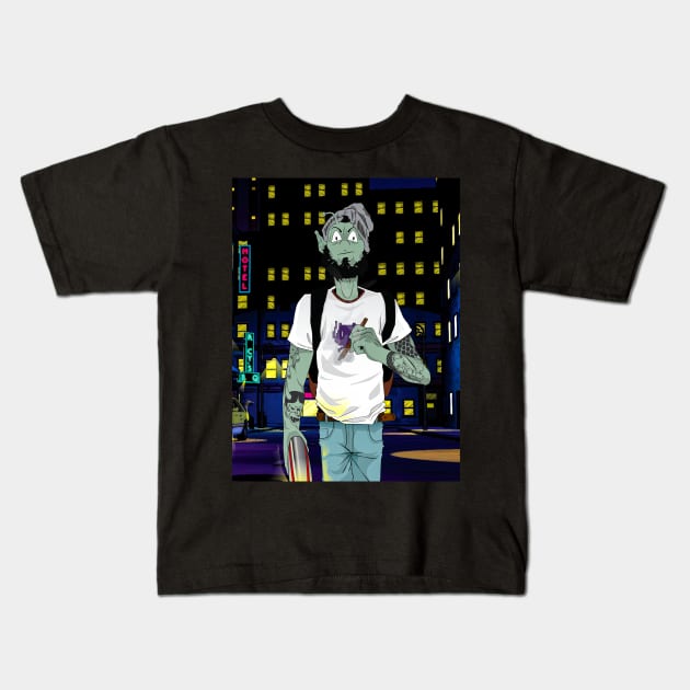Drax_the_Alien Kids T-Shirt by draxspot